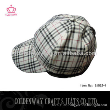 Benutzerdefinierte 6 Panel Plaid Baseball Caps zum Verkauf